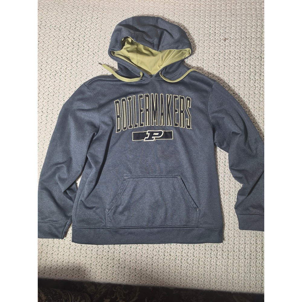 Top of the World Purdue Boilermakers Hoodie Mens L Gray Excellent NCAA Pullover